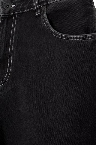 Bermuda vaquera - Negro