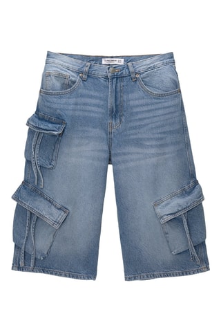 Jeansbermuda - Lichtblauw