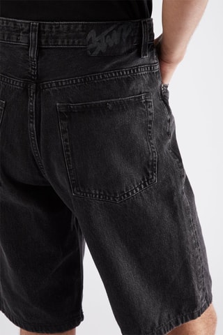 Bermuda vaquera - Negro