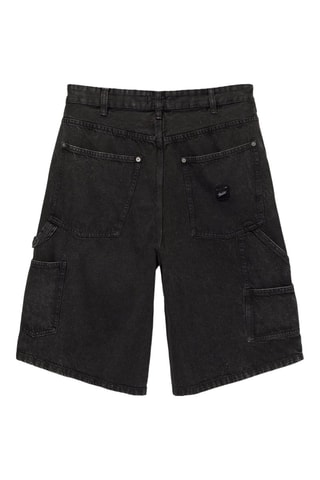 Bermuda vaquera - Negro