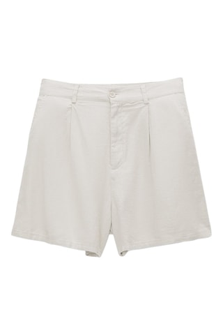 Linnen Bermuda Beige