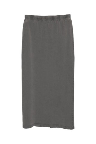 Falda midi - Gris oscuro