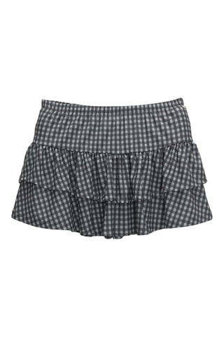 Falda con volantes - Gris