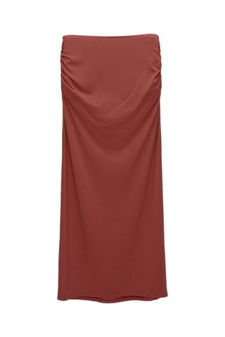 Falda larga - Rojizo