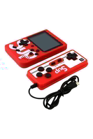 Consola emulação 400 jogos com comando multijogadores Sup - Vermelho