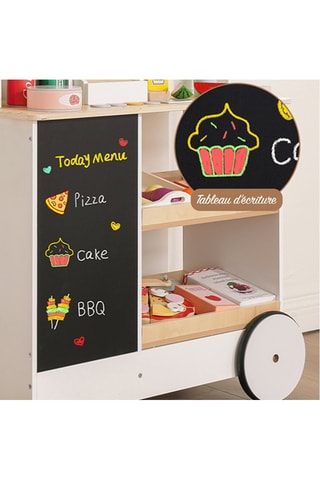 Carrinho TechKidz Em madeira - Com acessórios