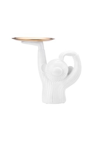 Estatueta em resina - Crazy Monkey Branco