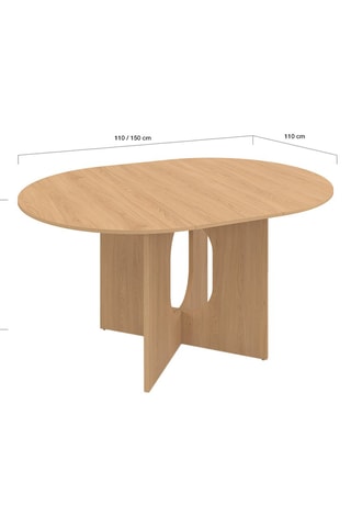 Mesa extensible Mathis - 110/150 x 75 x 110 cm