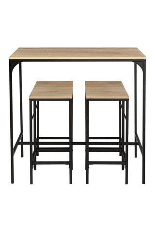Mesa alta Memphis 95 cm + 4 taburetes