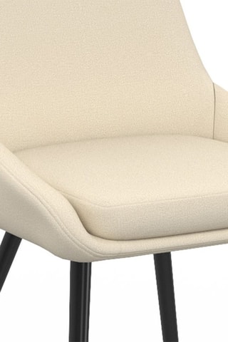 6 sillas Ornella - Beige y negro