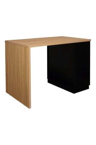 Isla central Marius - Imitación madera y negro