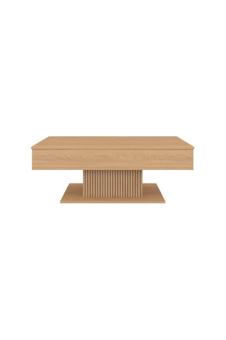 Mesa de centro Tania - Imitación madera - 110 x 60 x 40/53 cm