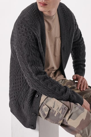 Gilet - Gris foncé chiné