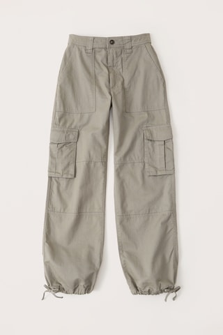 Pantalon taille haute - Kaki