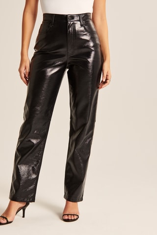 Pantalon taille haute - Noir