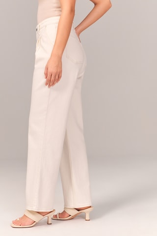 Jean taille haute - Ecru