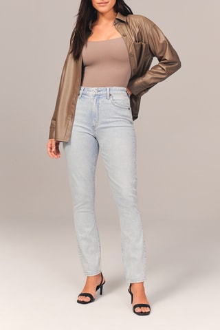 Jean taille haute - Ciel