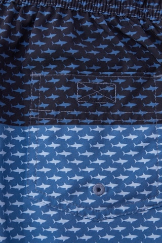 Short de bain - Bleu marine et ciel