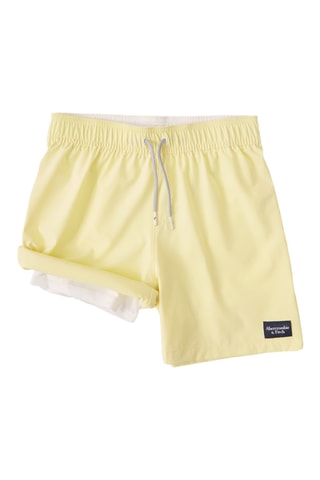 Short de bain - Jaune