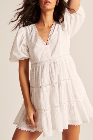 Robe brodée - Blanc