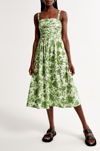Robe midi - Vert émeraude