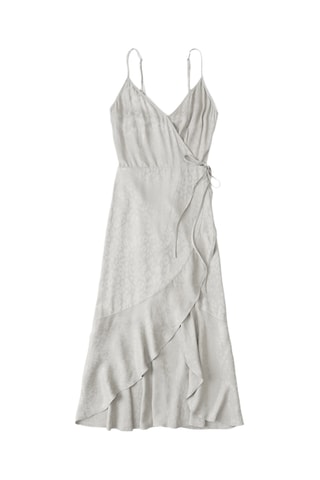 Robe portefeuille - Gris clair