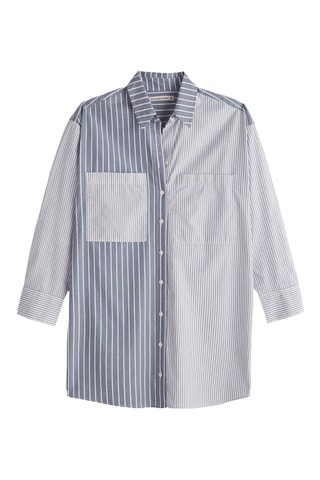 Robe chemise - Bleu-gris