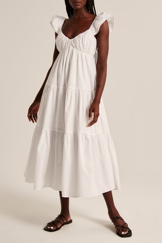 Robe midi - Blanc