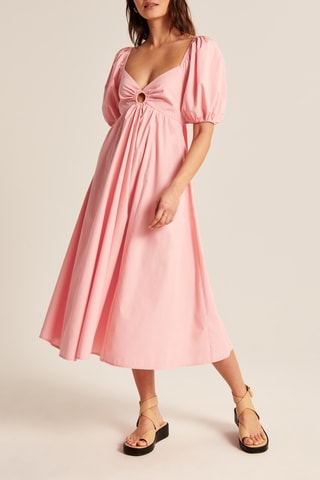 Robe midi - Rose