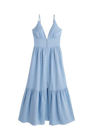 Robe chemise en lin - Ciel