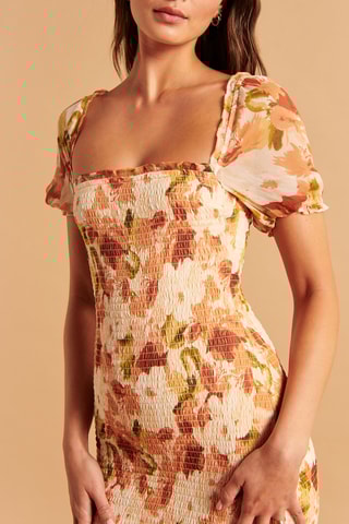 Robe volantée - Orange