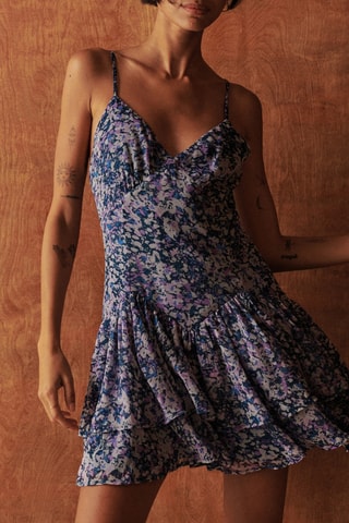 Robe volantée - Violet