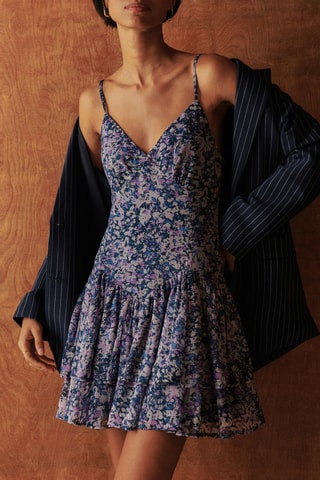 Robe volantée - Violet