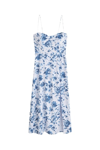 Robe midi - Bleu cobalt