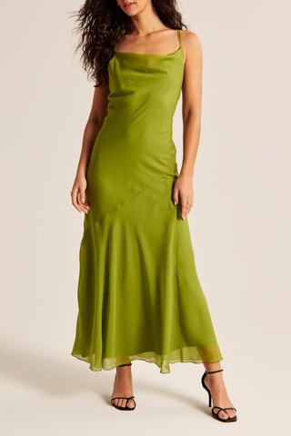 Robe longue - Vert olive