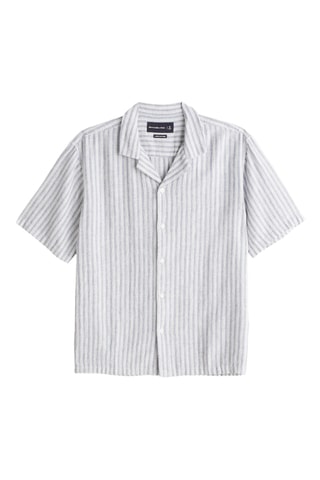 Chemise en lin - Bleu-gris