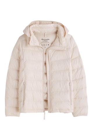 Doudoune à capuche - Ecru