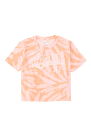 T-shirt tie and dye - Orange et rose