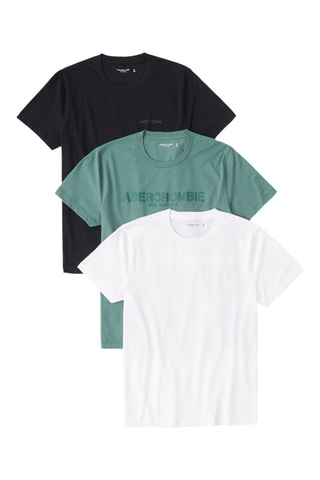 3 t-shirts - Blanc et vert d’eau