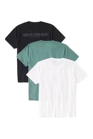 3 t-shirts - Blanc et vert d’eau