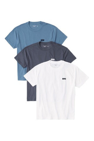 3 t-shirts - Blanc et gris foncé