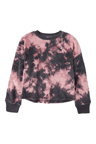 Sweat tie and dye - Noir et rose