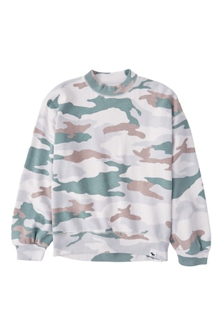 Sweat - Ecru et vert