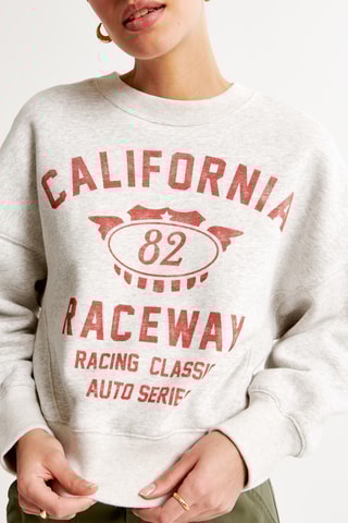 Sweat polaire - Gris clair chiné