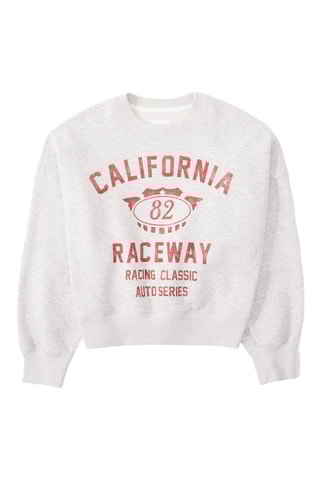 Sweat polaire - Gris clair chiné