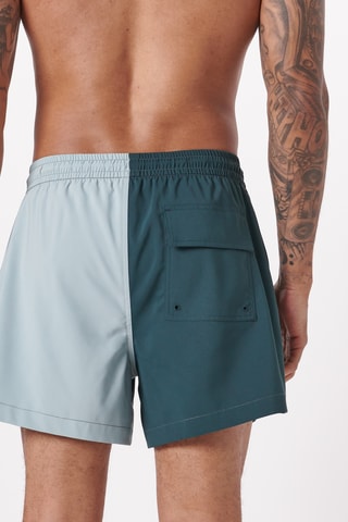 Short de bain - Bleu foncé et gris