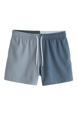 Short de bain - Bleu foncé et gris