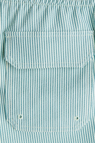 Short de bain - Vert et blanc