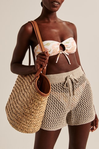 Short de plage - Ecru