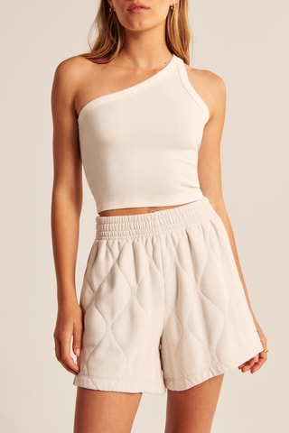 Short taille haute - Beige